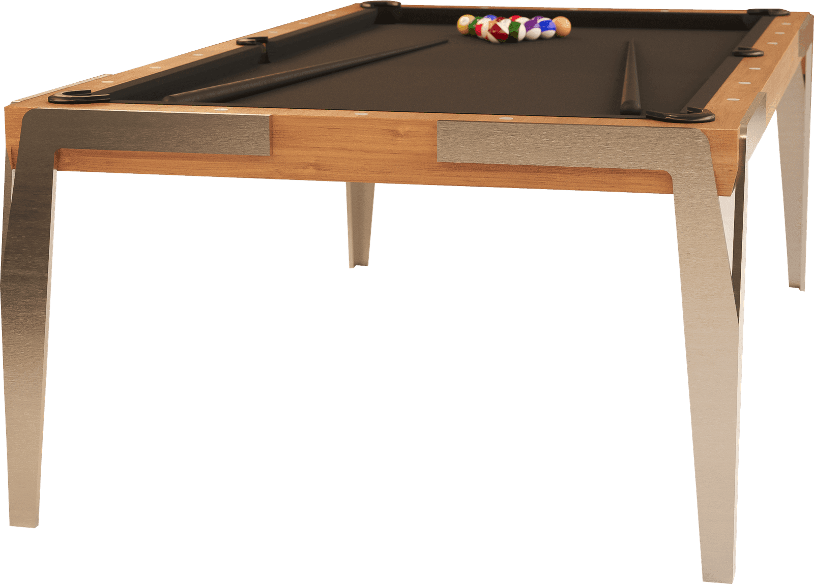Mesa Âmbar Bretda — Sinuca artesanal · pau-de-ferro